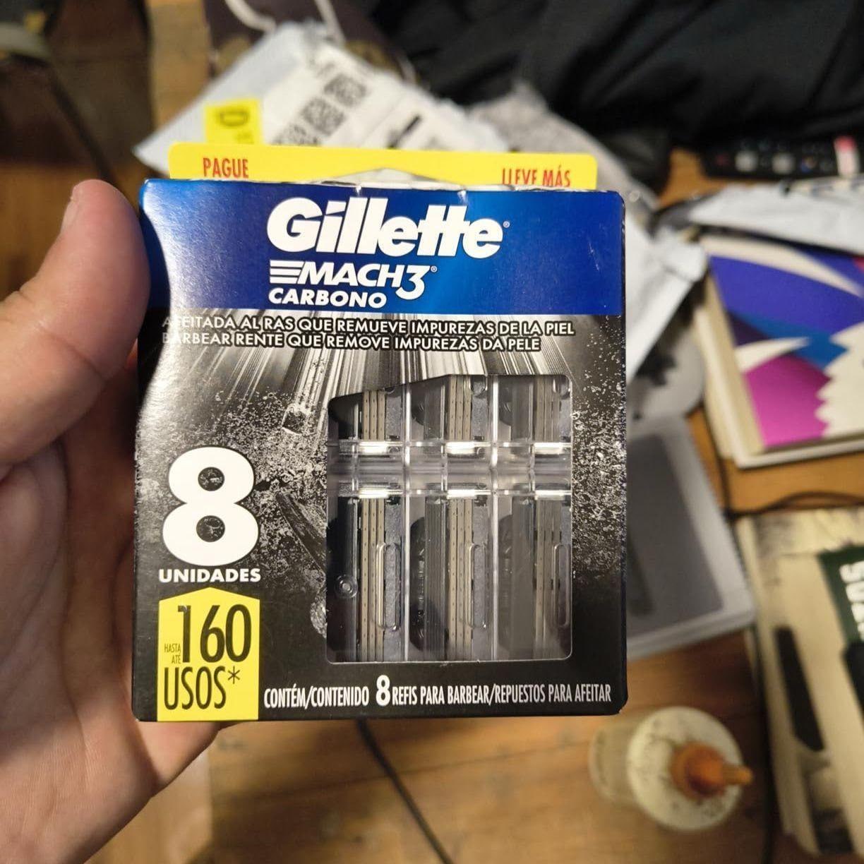Gillette Mach3 Carbono 08 Cargas
