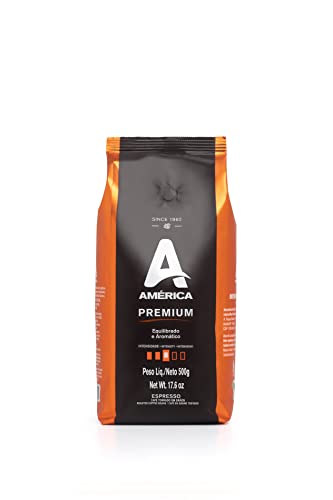 América Café Torrado em Grãos Premium 500g