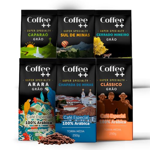 Kit 6 Pacotes Café Especial em Grãos Coffee Mais