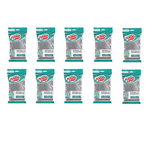 Flash Limp Kit 10 Esponjas Multiuso Poliéster