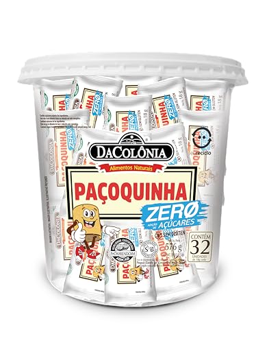 Paçoquinha Zero Açúcar 18 g Pote 32 Unidades
