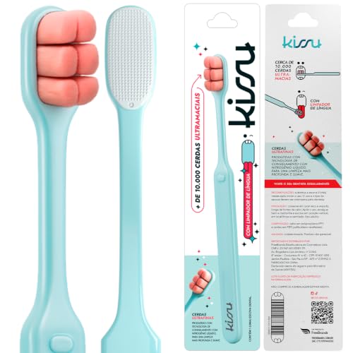Kissu Escova de Dente Ultra Macia Azul Claro