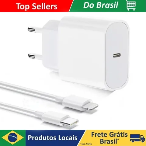 Carregador Rápido Apple para iPhone com Cabo USB-C