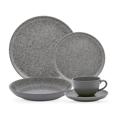 Aparelho de Jantar 20 Peças Oxford Flat Gray