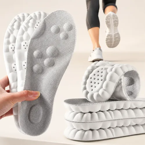 Palmilha Ortopédica 4D Ultra Conforto para Tênis e Sapatos
