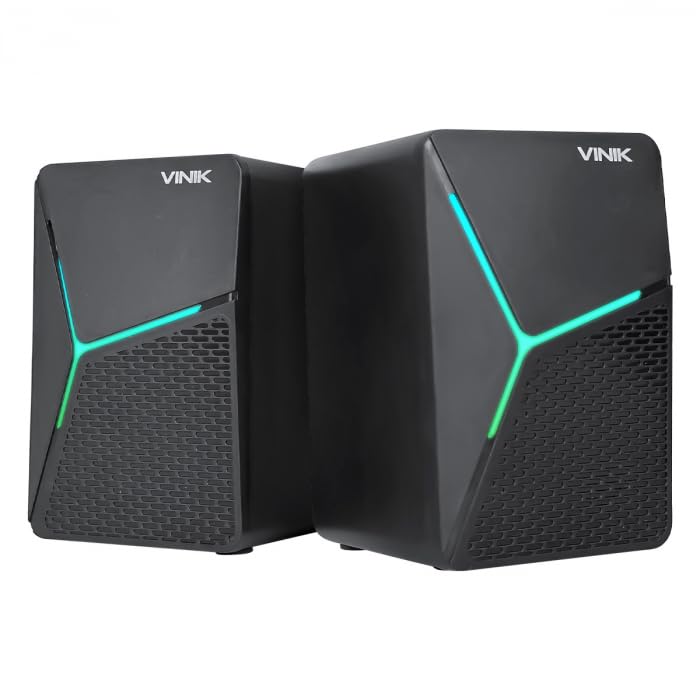Caixa de Som Gamer Vinik Star 6W 2.0 LED Rainbow VSPKG6WST