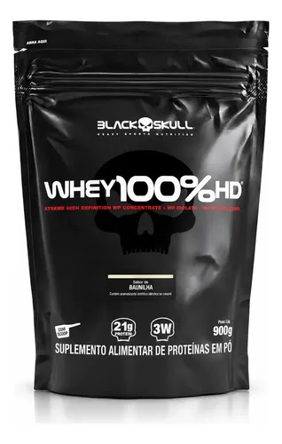 Whey 100% HD Black Skull Baunilha 900g