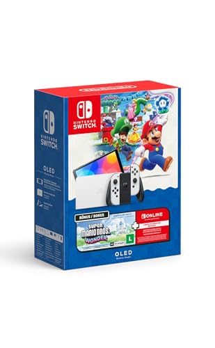 Console Nintendo Switch OLED + Super Mario Bros. Wonder + 3 Meses Nintendo Switch Online