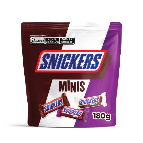 Chocolate Snickers Variedades Minis 180g