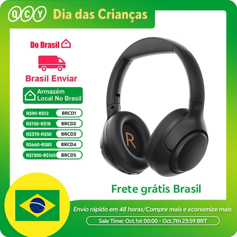 QCY-H3 ANC Fone Bluetooth 5.4 Over Ear
