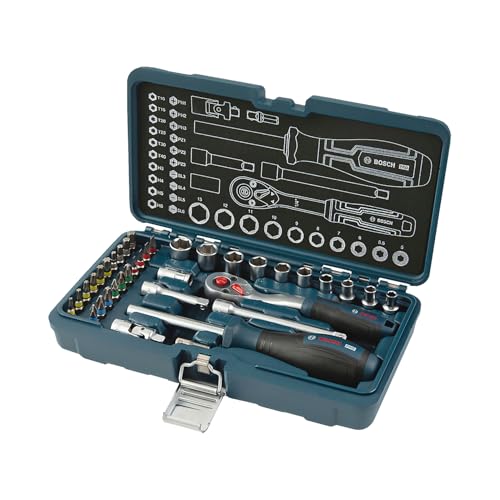 Jogo de Soquetes Bosch 1/4" 35 Unidades