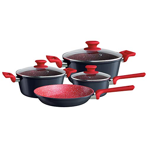 Euro Home Conjunto de panelas ColorStone 4 peças
