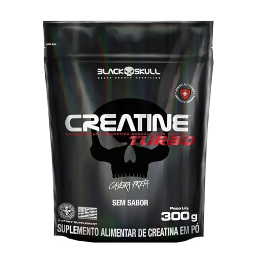Creatine Turbo BlackSkull Creatina Monohidratada em pó 300g