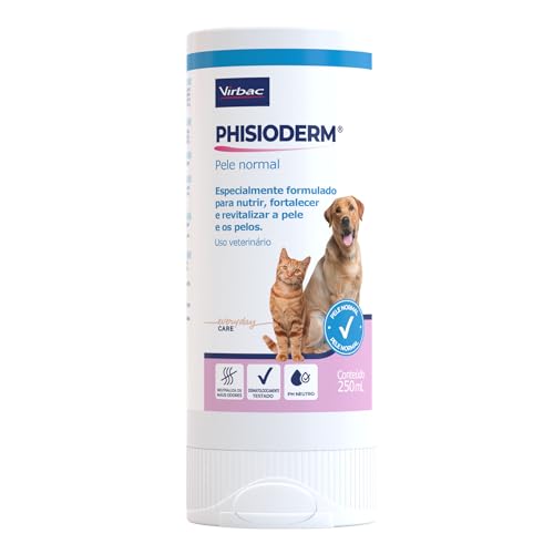 Virbac Phisioderm Shampoo Pele Normal para Cães e Gatos 250 mL