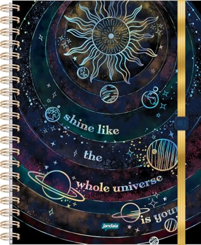 Caderno Jandaia Neo com Pauta Inteligente Univ CD 80Fls Reposicionáveis - Mystic