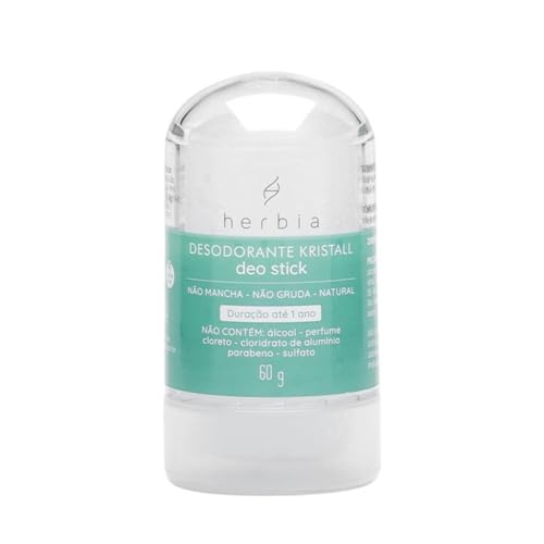 Desodorante Kristall Deo Stick 60G Natural E Vegano Herbia
