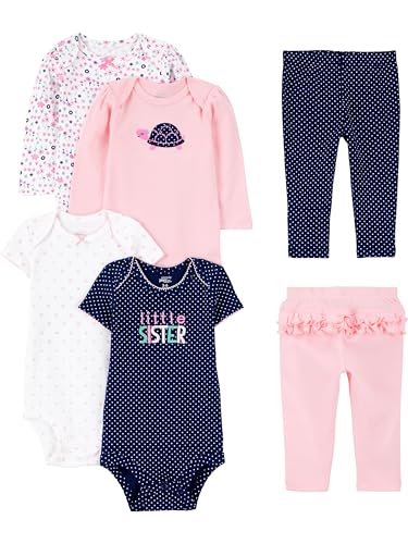 Conjunto de calças e bodysuits Simple Joys by Carter's Meninas 3-6 meses