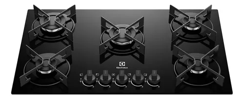 Cooktop 5 Bocas a Gás Electrolux Efficient Mesa de Vidro (KE5GR) Bivolt