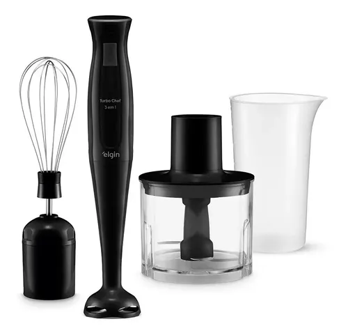 Mixer Vertical Turbo Chef Elgin 3 em 1 200W Preto 110V