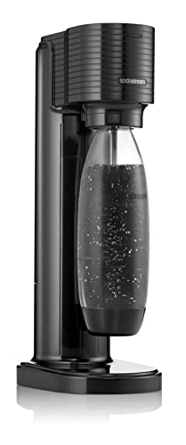 Máquina de Água com Gás Gaia Preta SodaStream com Cilindro