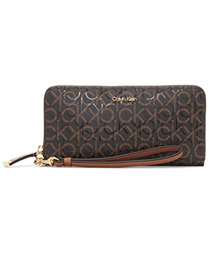 Calvin Klein Saffiano Continental Zip Around Wallet