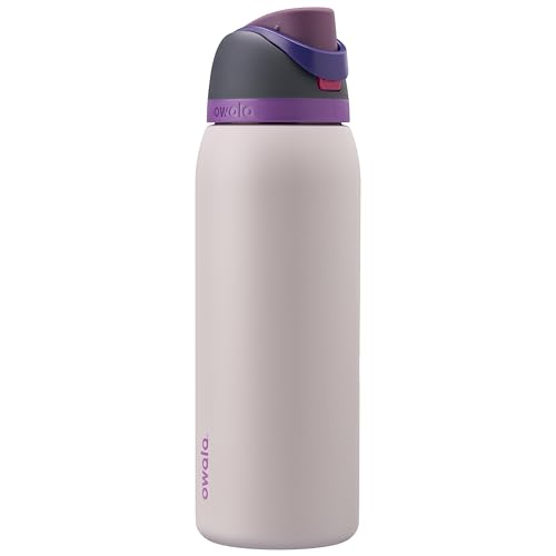 Owala FreeSip Garrafa de água de aço inoxidável isolada com canudo 1182 ml