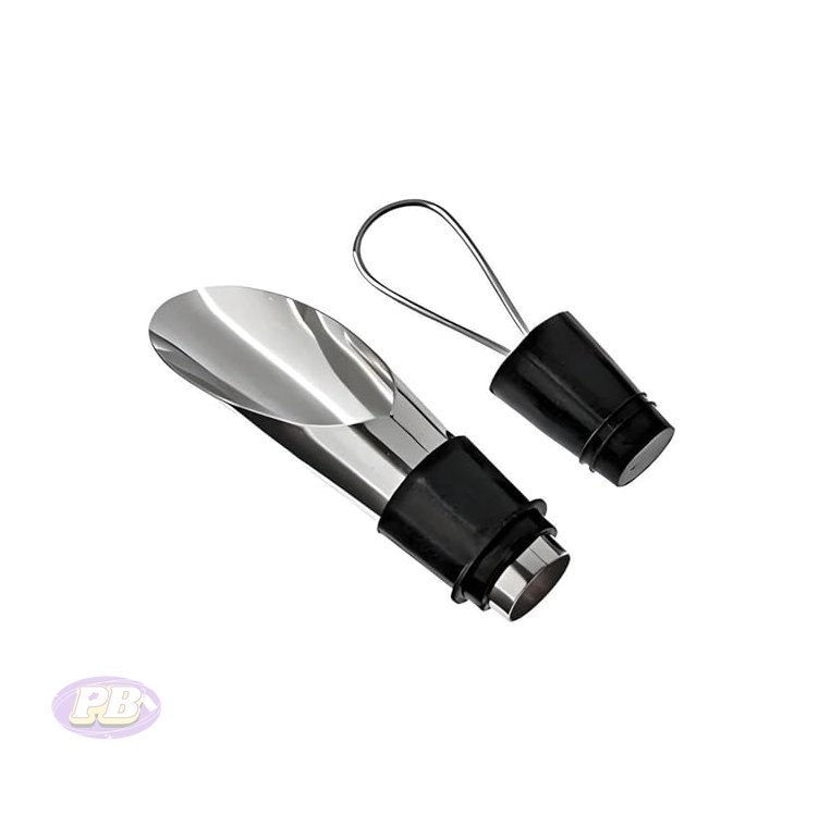 Bico dosador com tampa para garrafa de vinho 7,5cm
