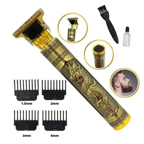 Aparador Elétrico Masculino Designer para Barba e Cabelo