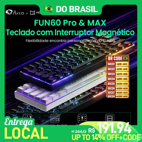 Akko MonsGeek FUN60 Pro HE teclado mecânico 60%