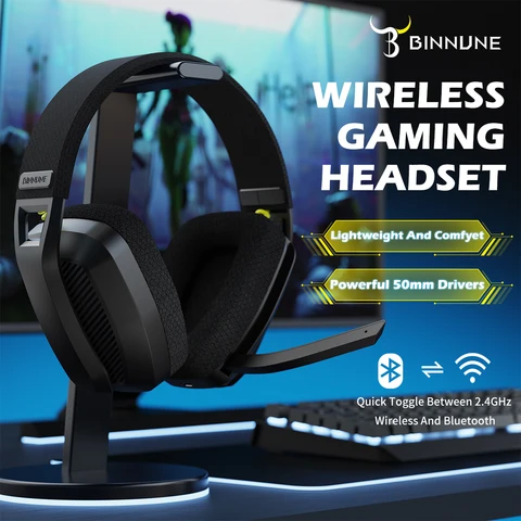 Binnune BW06 Fone de Ouvido Bluetooth Gamer com Microfone