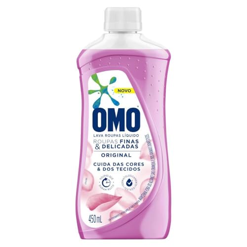Omo Lava-Roupas Líquido Roupas Finas e Delicadas Original 450ml