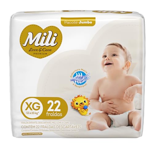 Mili Fralda XG pacote com 22 fraldas