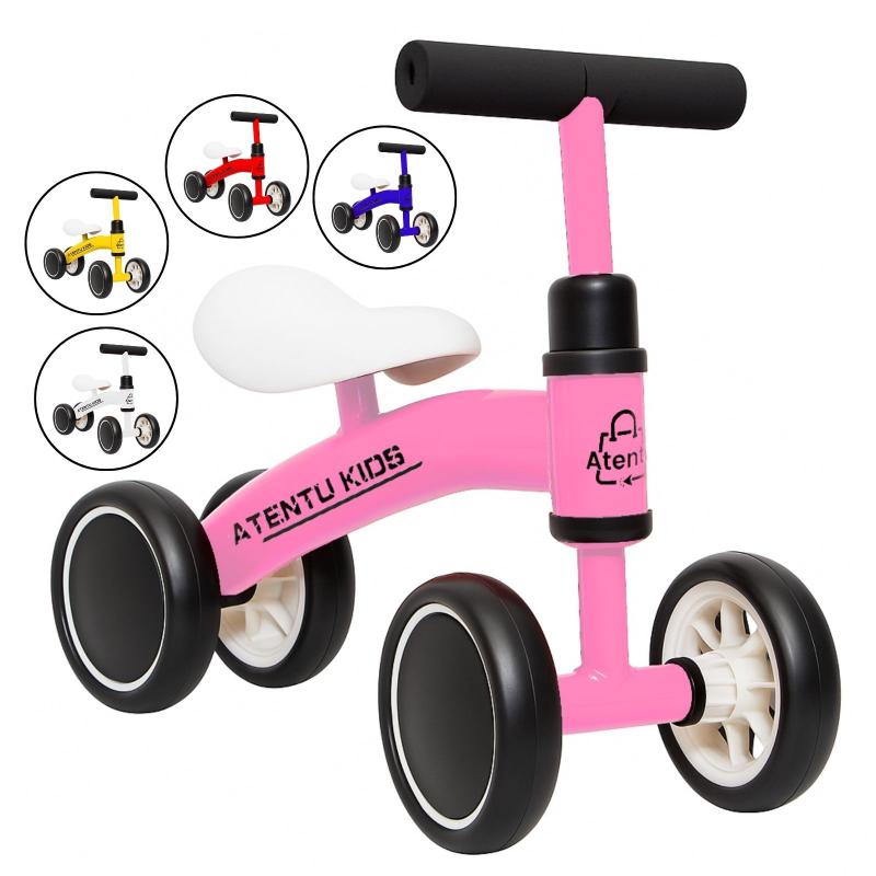 Bicicleta Infantil de Equilíbrio sem Pedal com 4 Rodas