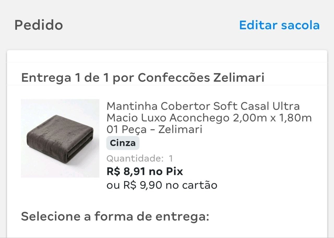 Mantinha Cobertor Soft Casal Ultra Macio Luxo Aconchego 2,00m x 1,80m 01 Peça - Zelimari