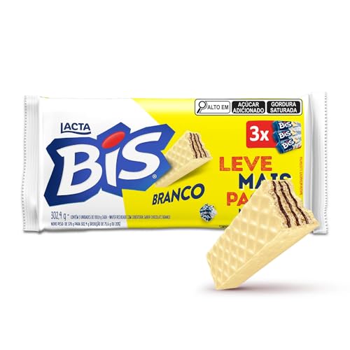 Lacta Bis Laka Chocolate Branco Kit 3 Unidades 100,8g
