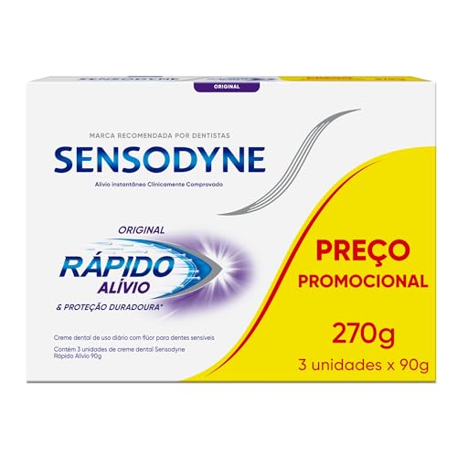 Creme Dental Sensodyne para Sensibilidade Rápido Alívio 90g