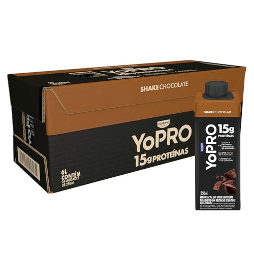 Pack YoPRO Bebida Láctea UHT Chocolate 250ml - 24 unidades