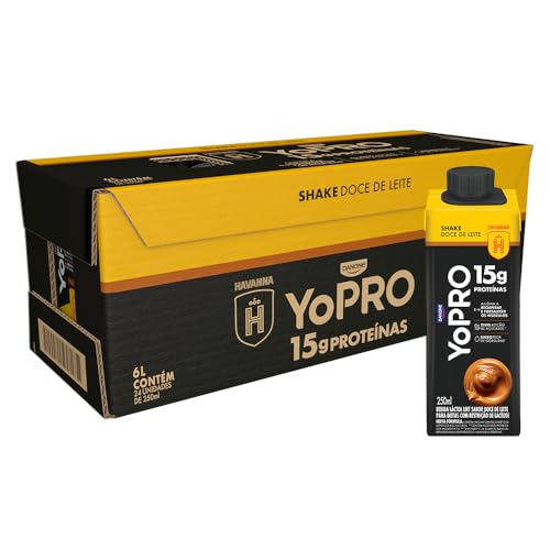 Pack YoPRO Bebida Láctea UHT Doce de Leite Havanna 250ml - 24 unidades