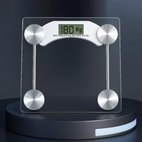 Balança Corporal Premium Digital de Vidro Temperado até 180kg