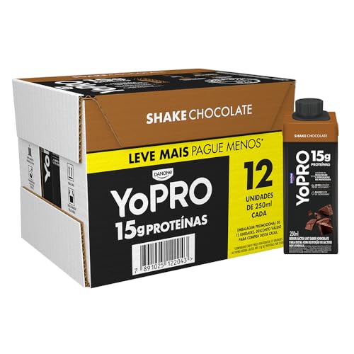 YoPRO Bebida Láctea UHT Chocolate 250ml Pack 12 Unidades