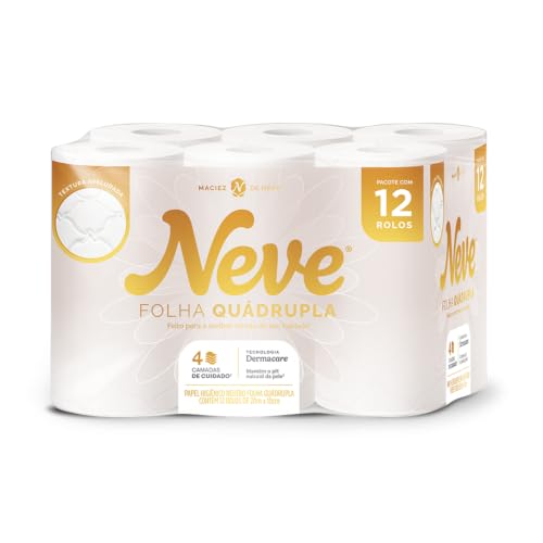 Neve Papel Higiênico Ultracomfort Folha Quádrupla 12 rolos