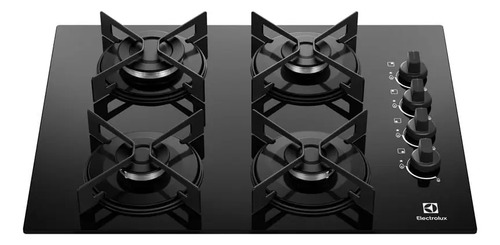 Cooktop 4 Bocas a Gás Electrolux Efficient Mesa de Vidro Bivolt