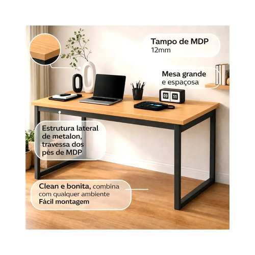 Mesa Escritório Industrial 150x60