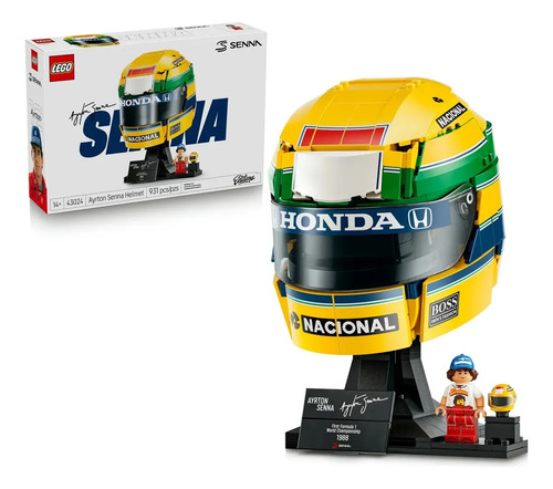 Capacete Ayrton Senna 43024 LEGO