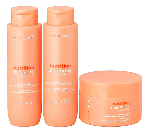 Kit Stages Nutrition Shampoo + Condicionador + Máscara