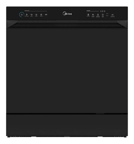 Lava Louças 8 Serviços Preta Touch Plus Midea