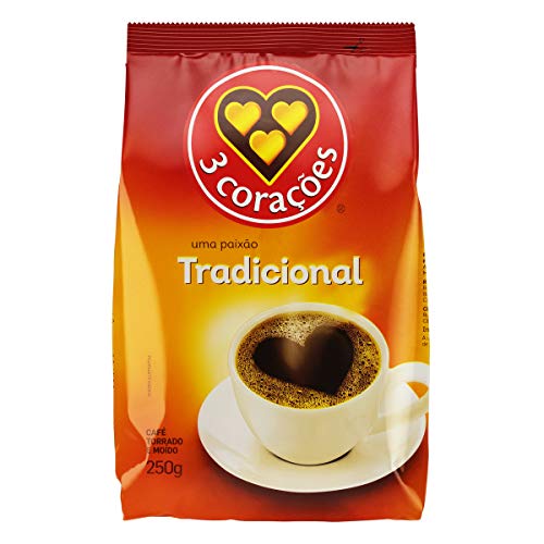 Café 3 Corações Torrado e Moído Tradicional 250g