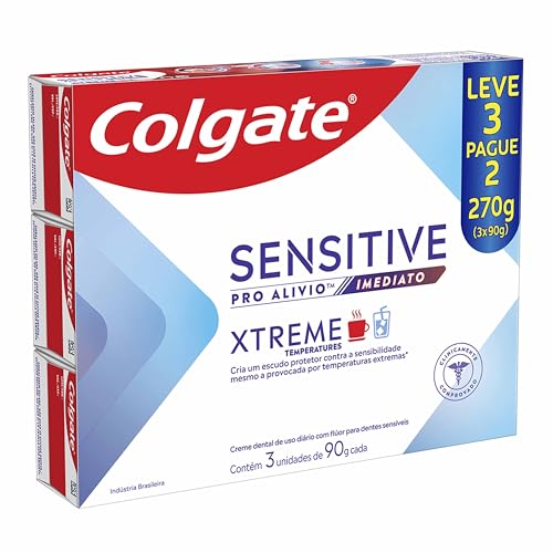 Colgate Sensitive Pro Alívio Imediato Xtreme Creme Dental 3x90g