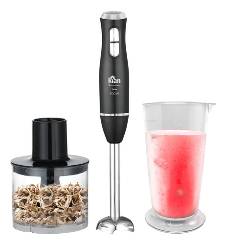 Mixer Kian 2 em 1 Turbo 500W 2 Velocidades Preto 127V