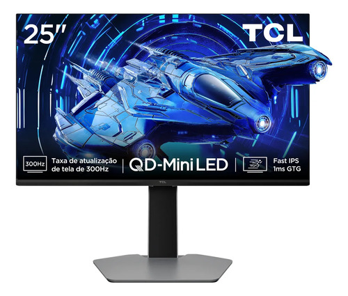 Monitor Gamer TCL 25" Mini LED Full HD 300Hz 1ms
